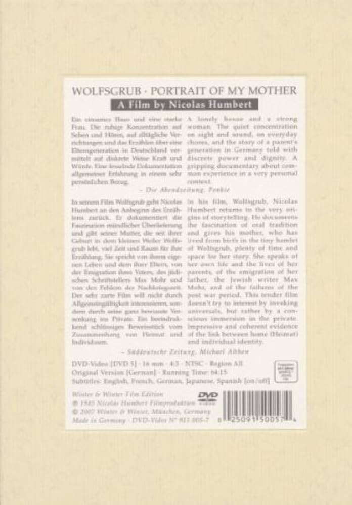 (未使用･未開封品)Wolfsgrub: Portrait of My Mother [DVD] Wolfsgrub: Portrait of My Mother [DVD]